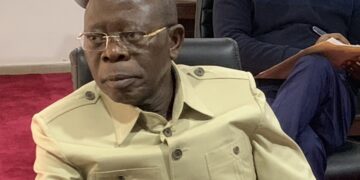 Senator Adams Oshiomhole at the National Assembly