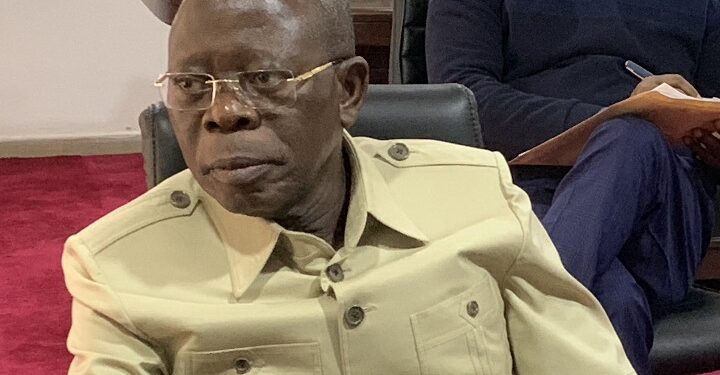 Senator Adams Oshiomhole at the National Assembly
