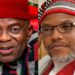 Governor of Abia State, Dr. Alex Otti | IPOB leader Mazi Nnamdi Kanu