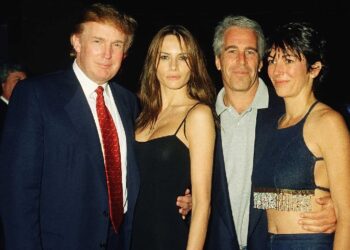Donald Trump with Jeffrey Epstein