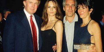 Donald Trump with Jeffrey Epstein