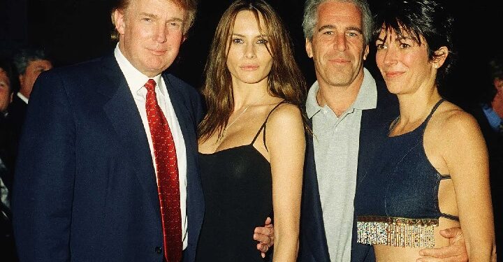 Donald Trump with Jeffrey Epstein