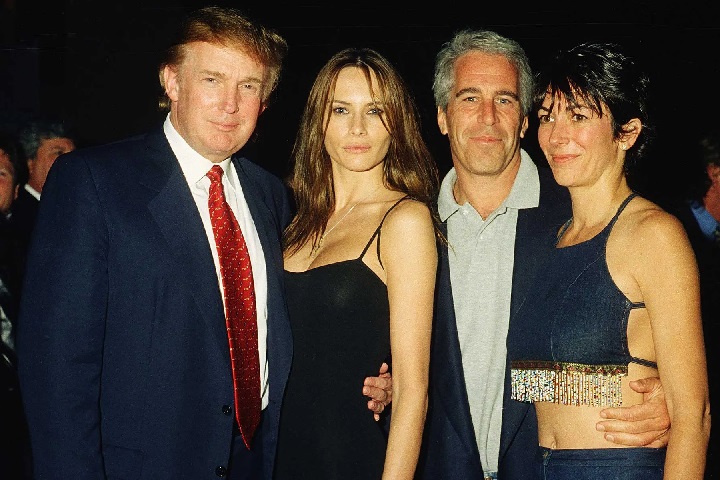 Donald Trump with Jeffrey Epstein