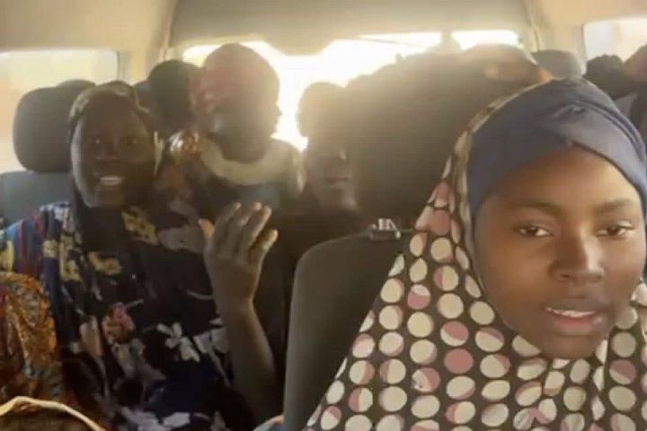 24 abducted students of Government Girls Comprehensive Secondary School, Maga, Kebbi State, in a ride back home