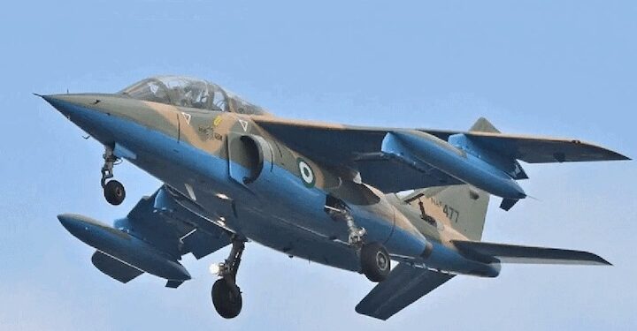 Nigerian Air Force (NAF) jet on a mission