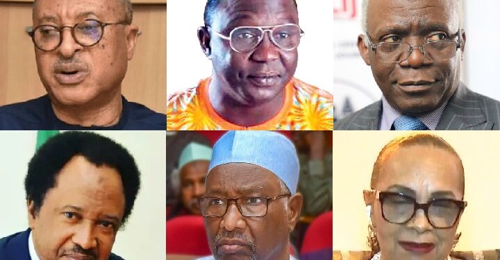 Pat Utomi, Fubara Wabba, Femi Falana, Shehu Sani, Annkio Briggs, Usman Bugaje