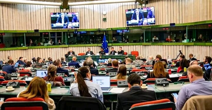 Peter Obi at European Union (EU) Parliament