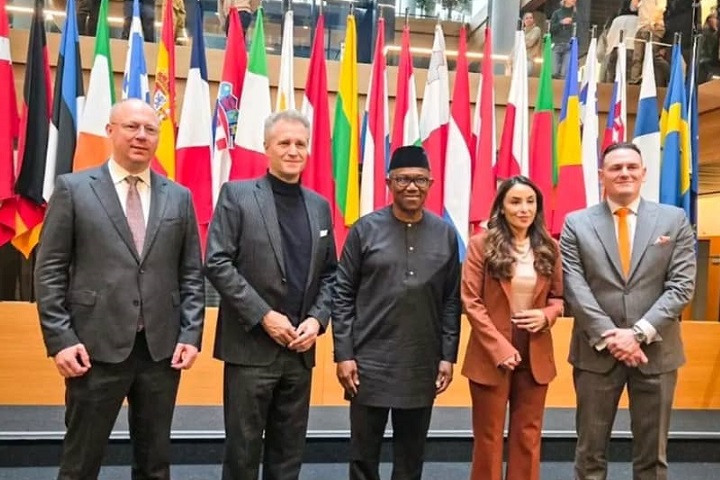 Peter Obi with European Union (EU) Parliamentarians