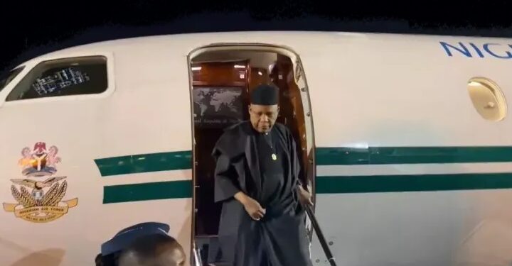 Vice President, Kashim Shettima arrives Luanda, Angola, for 7th African Union-European Union (AU-EU) Summit