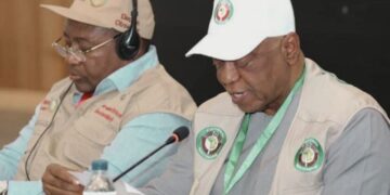 Ghana’s former High Commissioner to Nigeria and ECOWAS, Ambassador Baba Kamara, and Mozambique’s former President Filipe Jacinto Nyusi