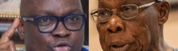 Former President Olusegun Obasanjo versus former Ekiti State Governor, Ayodele Fayose