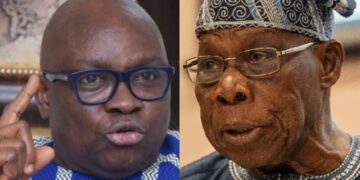 Former President Olusegun Obasanjo versus former Ekiti State Governor, Ayodele Fayose