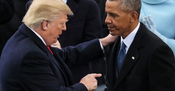 President Donald Trump versus President Barack Obama