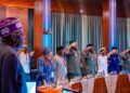 President Bola Ahmed Tinubu flags off 2025 Armed Forces Remembrance Day emblem