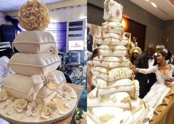 Extravagant cakes in extravagant wedding in Nigeria