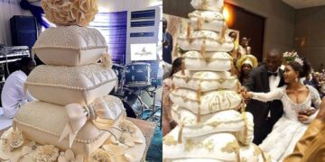 Extravagant cakes in extravagant wedding in Nigeria