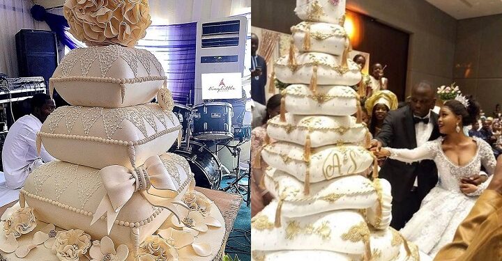 Extravagant cakes in extravagant wedding in Nigeria