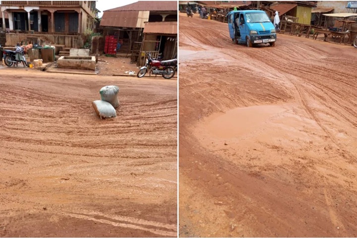 Ilobu–Erin rural link road in Okerimi Oro, Osun State