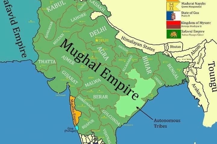 The ancient Mughal Empire of India