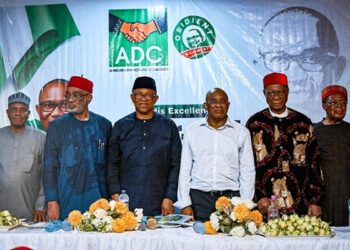 Peter Obi with ADC chieftains