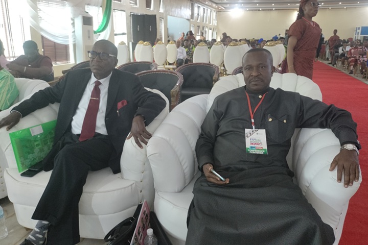 The organiser of the Conference on 1929 Aba Market Women’s Riot in Owerri, Imo State, Dr. Ugorji Okechukwu Ugorji, at the event