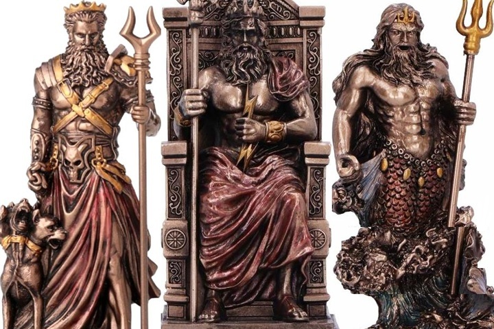 Zeus, Poseidon, and Hades Triad