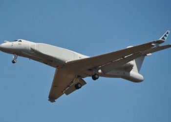 The remodelled Gulfstream 5 used for information reconnaissance