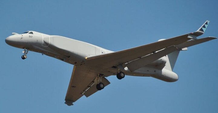 The remodelled Gulfstream 5 used for information reconnaissance