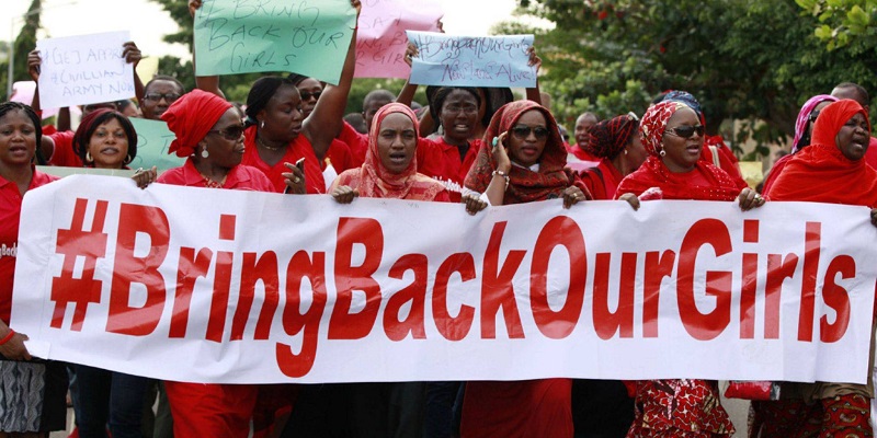 Activist Aisha Yesufu with the #BringBackOurGirls movement