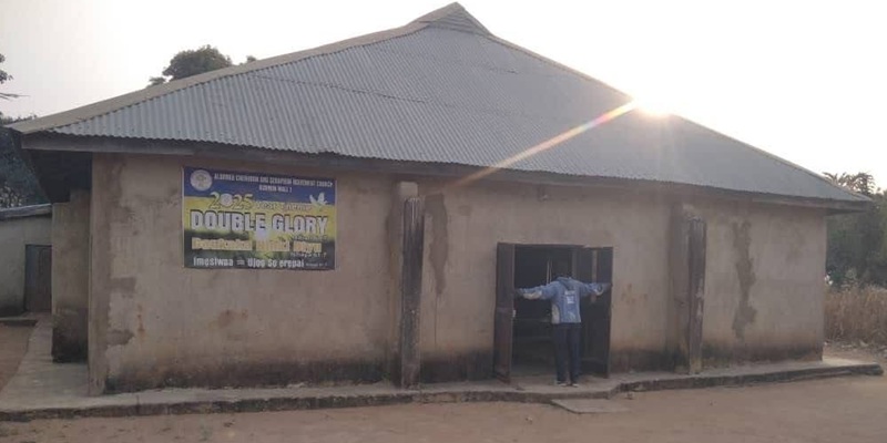 One of the scenes of the mass abduction of Kaduna worshippers