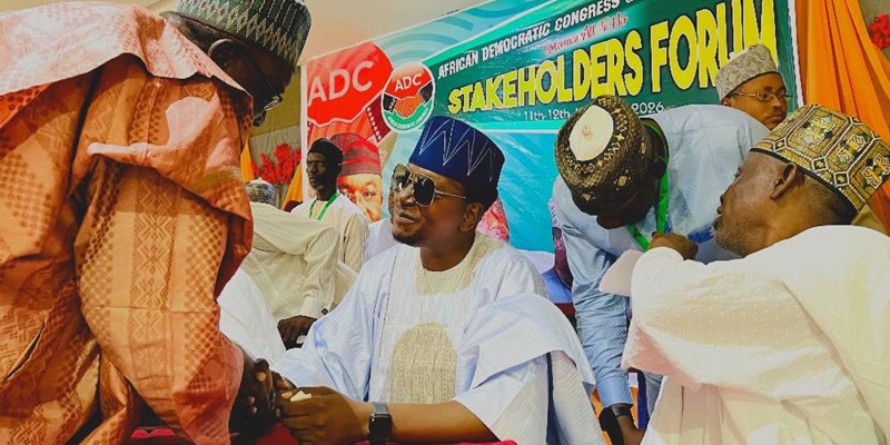 Mohammed Ali jajari, at the inauguration and swearing-in ceremony of Borno ADC Transitional Caretaker Committee