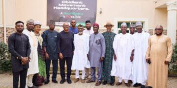 Peter Obi with some of the 36 State Chairmen of the African Democratic Congress (ADC), January 22, 2026