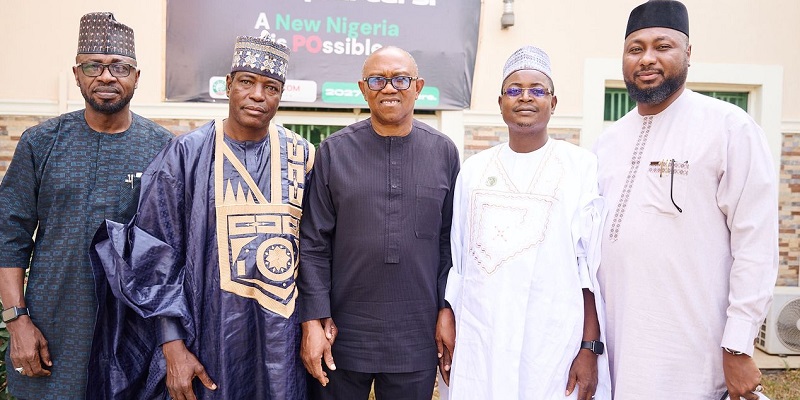 Peter Obi with some of the 36 State Chairmen of the African Democratic Congress (ADC), January 22, 2026