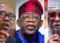 Peter Obi, Bola Ahmed Tinubu, Atiku Abubakar