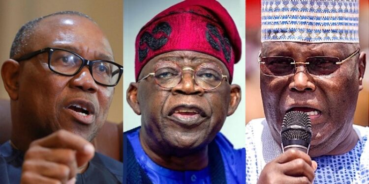 Peter Obi, Bola Ahmed Tinubu, Atiku Abubakar