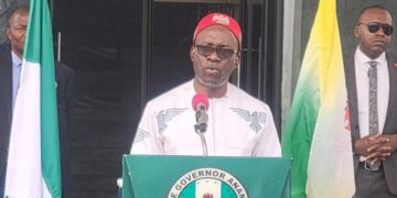 Anambra State Governor Chukwuma Charles Soludo speaking at the Light House in Awka, January 28, 2026