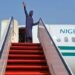 President Bola Ahmed Tinubu leaving Nigeria on one of his foreign trips