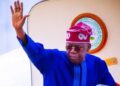 President Bola Ahmed Tinubu at Nnamdi Azikiwe International Airport, Abuja