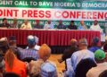 Save Nigeria's Democracy international joint press conference by Nigeria’s major opposition political