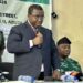 Chairman of the Independent National Electoral Commission (INEC), Joash Ojo Amupitan addressing FCT stakeholders
