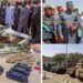 Governor Dauda Lawal of Zamfara donating security equipment to Nigerian Army
