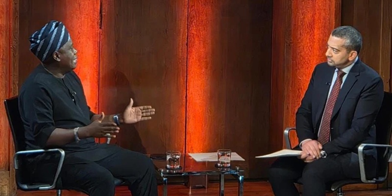 Daniel Bwala during an interview with Mehdi Hasan on Al Jazeera's Head to Head program