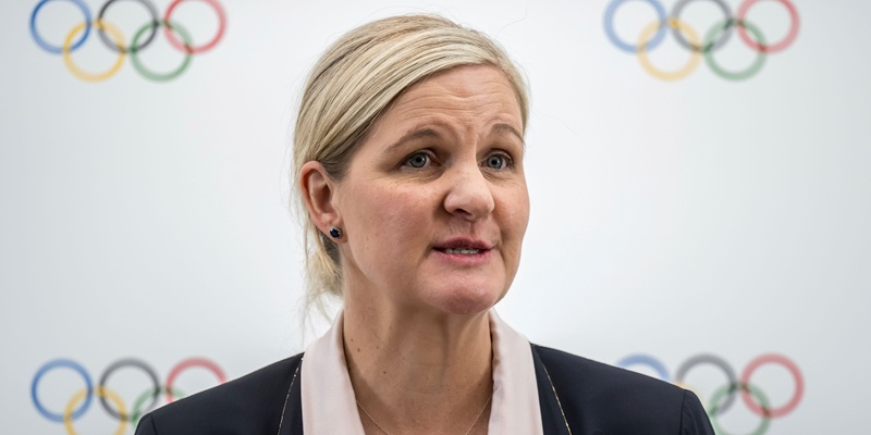 International Olympic Committee (IOC) President Kirsty Coventry