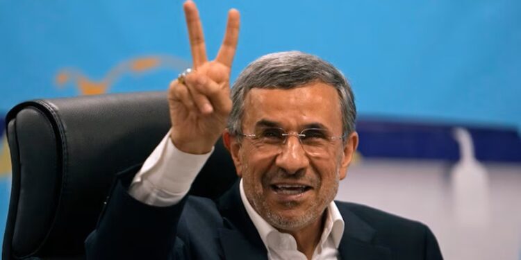 Former Iranian President, Mahmoud Ahmadinejad