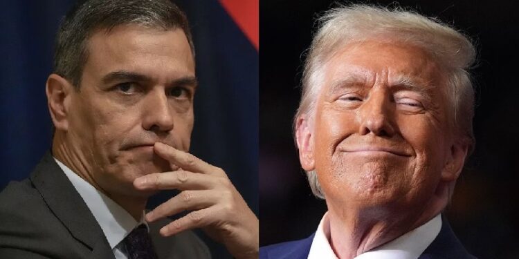Spanish Prime Minister, Pedro Sánchez, versus President Donald Trump of the United States