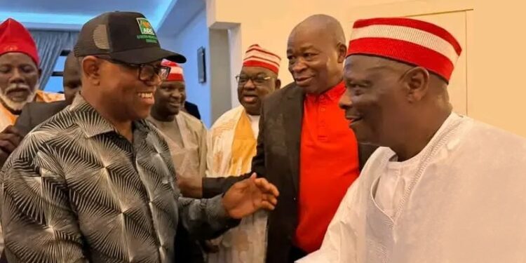 Peter Obi and Rabiu Musa Kwankwaso in Kano