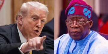 President Donald Trump of the United States tells President Bola Ahmed Tinubu of Nigeria to "Go Home!"