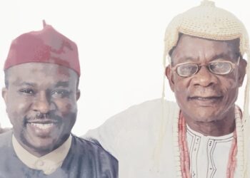 Dr. Ugorji Okechukwu Ugorji with his late father, Eze Stephen Nwabueze Ugorji