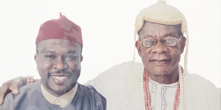 Dr. Ugorji Okechukwu Ugorji with his late father, Eze Stephen Nwabueze Ugorji