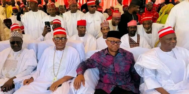 Massive Crowd Welcomes Peter Obi to Kano